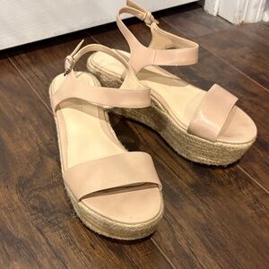 Espadrille Platform Sandals Size 6